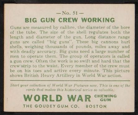 R174 1933 Goudey World War Gum